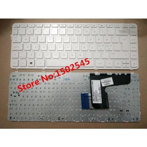 Free Shipping Brand New Original Laptop Keyboard For HP 14-N 028TX N027TX NO Keyboard 741063-DH1 740103-DH1 White Frame