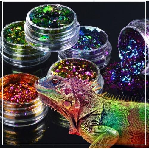 New 1pc Nail Glitter Mirror Powder Ultra-thin Shining Starry Sky Pigment Decoration DIY Manicure tool for Nail UV Gel