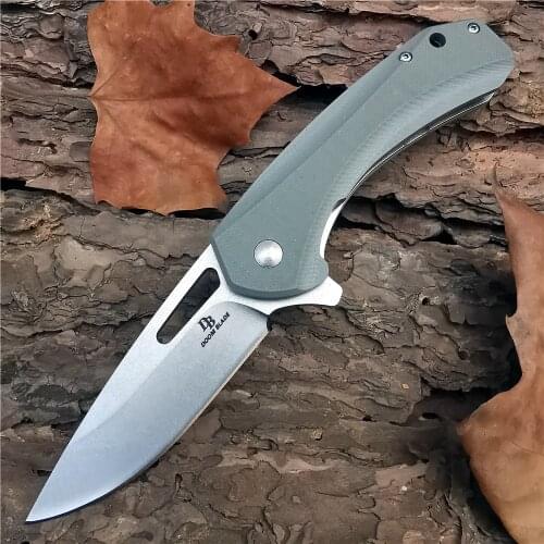 Outdoor Tactical Camping Hunting Survival Pocket Quick Folding Knife D2 Steel Bearing Blade G10 Handle Fruit Self-defense Knives
