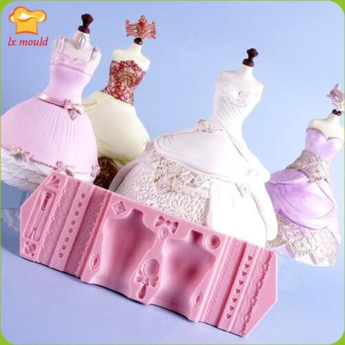 Wedding Bow Inlaid Bead Buckle Series Silicone Mold, Fondant Mould, Lace Rim, Clay Molds, Glue