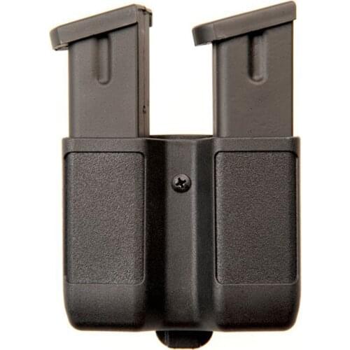 Tactical Quick Draw Double Magazine Pouch Double Stack Polymer Pistol Cartridge Clip Holder for 1911 M92 P226 Glock USP