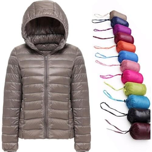 Women Autumn Winter Coat Lady Ultralight Down Jacket New 90% Duck Down Jacket
