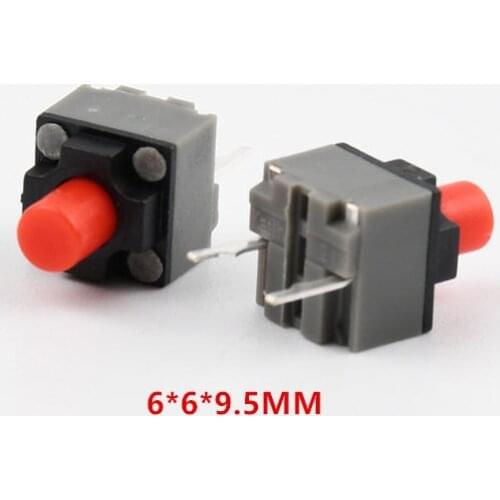 10-100Pcs Kailh 6*6*9.5mm square silent mouse micro switch mouse button can replace a rectangle micro switch 8 millions lifetime