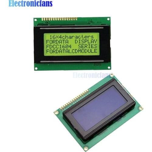 1604 16X4 16*4 Character LCD Module Display Screen LCM Yellow / Blue With LED Backlight SPLC780 HD44780 Controller
