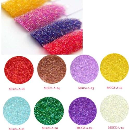 10ML Boxe AB Multi Color Round Caviar Beads,Metallic Tiny Round Balls No Hole Beads,Perfect Resin Glitter Polymer Clay Inclusion