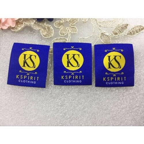 Free shipping Customized (1000pcs/lot) garment clothing tags /Woven Labels/ custom clothing labels/main labels