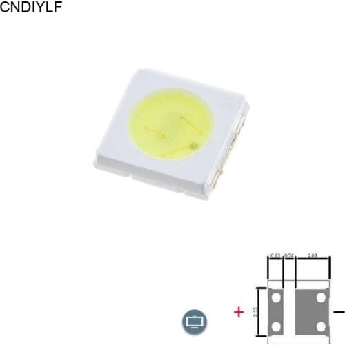 Cool White 3535 SMD LED TV Backlight 1W 3V-3.7V 300ma 85lm Fast Shipping Via Air Mail