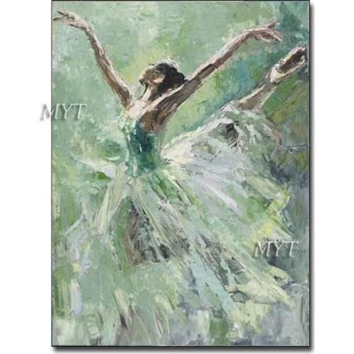 Beautiful Dancer Girl Europe Portrait Oil Painting On Canvas Picture On Cotton For Bedroom Living Room Wall Art Home Decor
