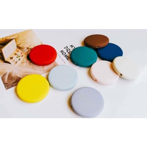 Round Resin Plastic Beads Pendant Bracelet Earring Accessories Supplies for Jewelry Making Diy Handmade 8pcs