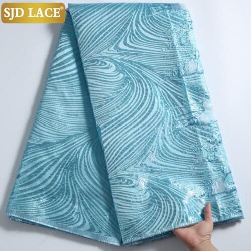 SJD LACE Newest French Brocade Lace Fabric High Quality African Lace Fabric Embroidery Jacquard Tissue For Wedding Party A2276