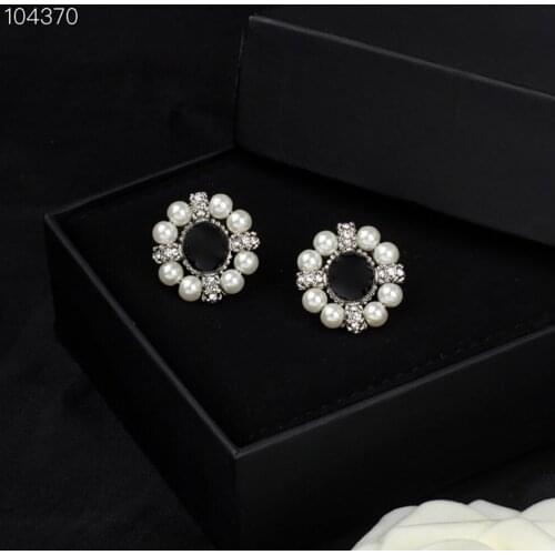 Hot brand Camellia beautiful woman jewelry ladies Pearl earring Classical style fashion luxury earrings wedding winter jewelry