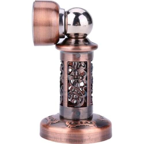 New Antique Red Bronze Magnetic Door Stop Stainless Steel Electroplating Door Stopper Powerful Door Catch Holder Wall Protector