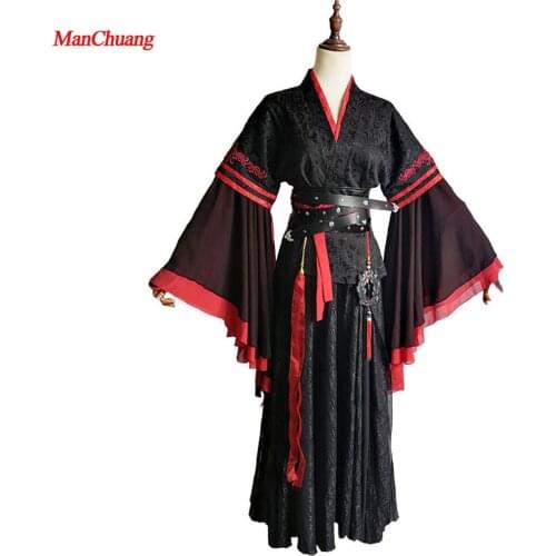ManChuang Wei Wuxian Cosplay Mo Xuanyu Costume Anime Grandmaster of Demonic Cultivation Cosplay Mo Dao Zu Shi Costume Men