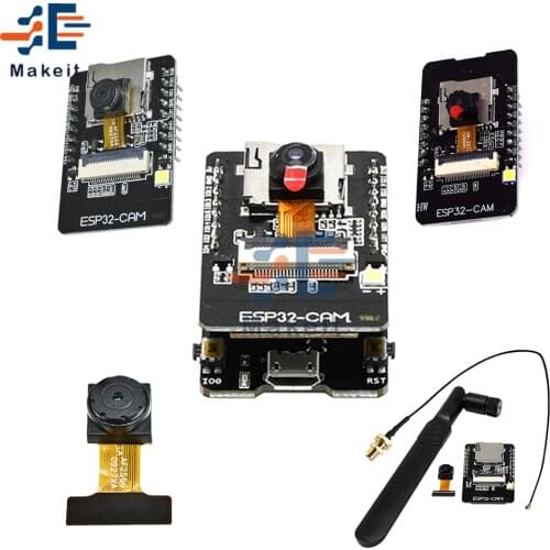 ESP32 Camera ESP32 Cam Mb/Ch340 Antenna Camera Module Development Kit Board 5v Bluetooth Serial Micro Usb Ov2640 Camera Module