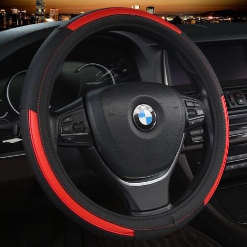 Soft Braid on Car Steering Wheel Cover For 37 - 38 CM 14.5"-15" Anti-slip Inner Ring M Size Steering-Wheel Car Styling Carpet