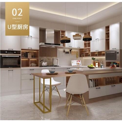 Kitchen cabinet set, kitchen cabinet furniture, modern style white color