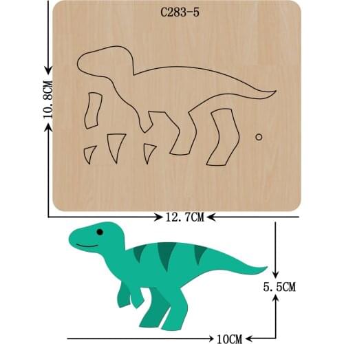 New dinosaur Wooden die Scrapbooking C-283-5 Cutting Dies