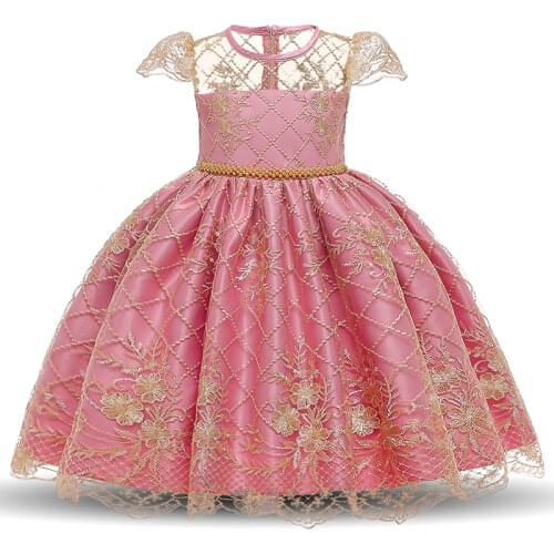 Baby Girl Dress Lace Bow Ball Gowns New Year Princess Dress Tutu Party Dress Toddler Girls Birthday Dress Newborn Baptism Dress