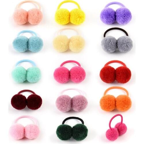 Elastic Hair Bands Cute Childrens Hair Ball Hair Rope Wild Fresh Hair Tie Rubber Band Headdress Head Flower Hair Accesories