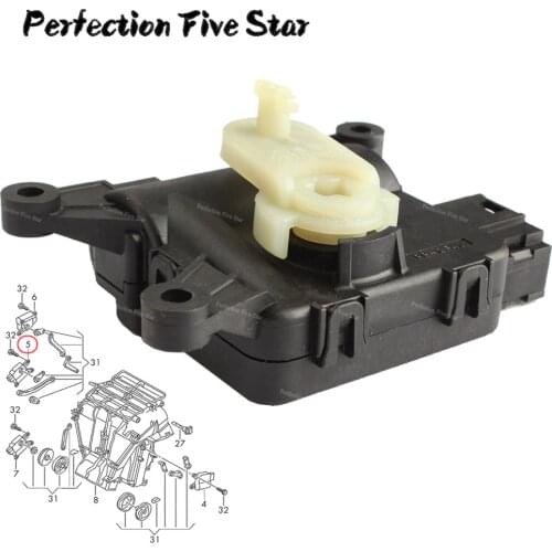 1K1907511C 1KD907511C For VW EOS Golf GTI Jetta MK5 MK6 Touran For Audi A3 Q3 TT AC Temperature Adjust Valve Servo Motor LHD