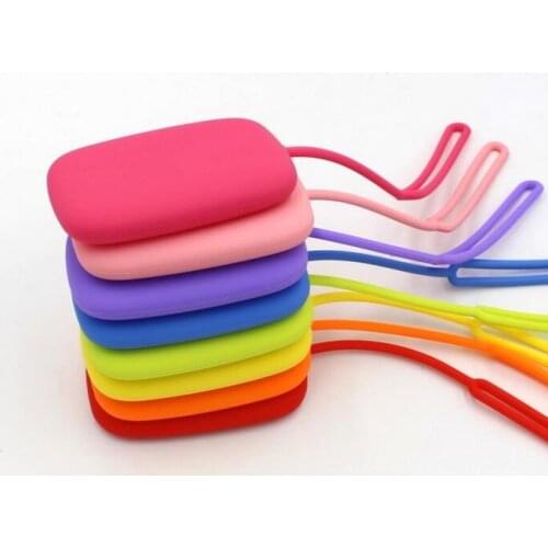 Silicone Key Bag Newest Style Popular Hot Sale Key Ring Wallet Holder Hook Case 2020 Creative Small Fresh White Keyring Pillow