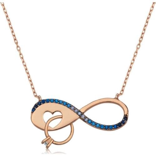 Tevuli 925 Sterling Silver Eternity Solitaire Necklace