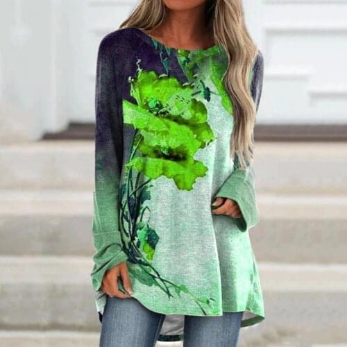 All-matched Pullover Autumn Long Shirt Top for Home Women Top All-matched Pullover Autumn Long Shirt Top for Home