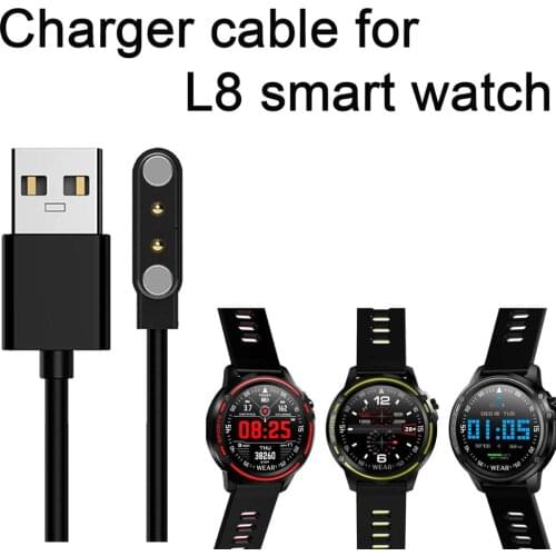 L8 Smart Watch Charger 2Pin Magnetic Chargering line 100% original charging line charger smart product accessories for l8 watch