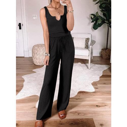 Women Autumn Solid Suits Blouse Shirt + Drawstring Long Pants Fashion Female Trousers Sets Two Pieces Sets Women Loose Clothing