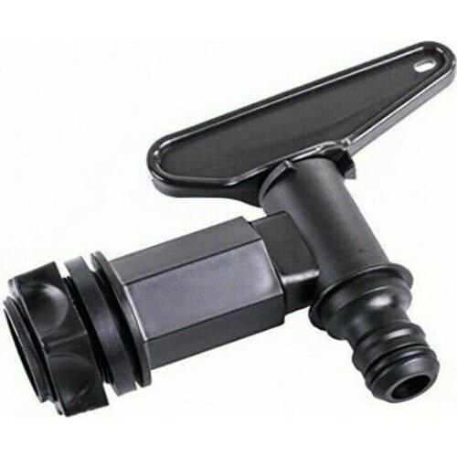 1PCS Plastic Tap And Nut For Water Butt Rain Barrel Fit Snap Black Barrel Water Quality Replacement Butt Tap Adaptor Plasti Y2I6