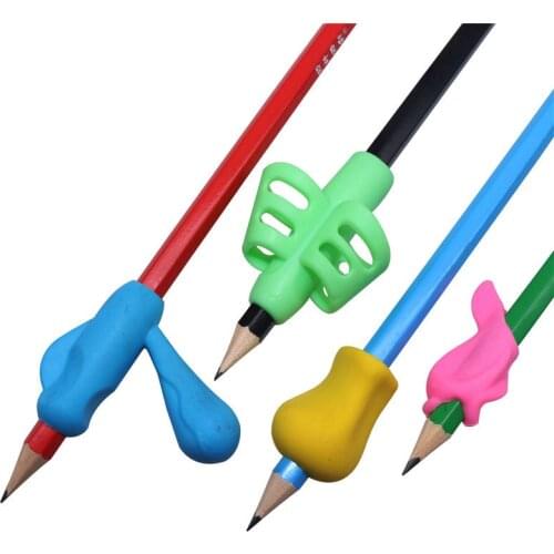 60 Pcs Pen holder Two-Finger Silicone Baby Learning Writing Tool Writing Pen Writing Correction Device Stationery set
