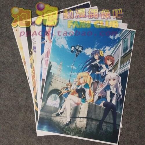 8Pcs B Set Absolute Duo Anime Picture Posters Figures Poster 42x29cm Toys for Wall Home Decoration Kids Adult Gift