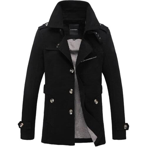 Ang fou Men's Trench Coats