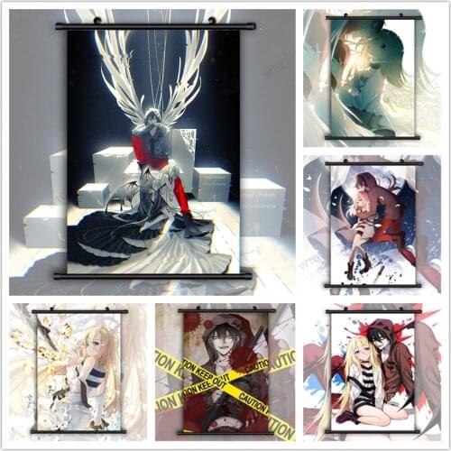 WTQ Anime Posters Canvas Painting Angels of Death Rachel Gardner Isaac Foster Wall Decor Wall Art Picture Room Decor Home Deco