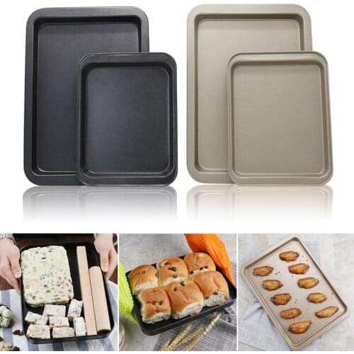 Non-stick Rectangle Bakeware Carbon Steel Pie Pizza Cake Round Mold Cheese Cake Toast Mold Baking Pan Baking Tool for Cake Bread