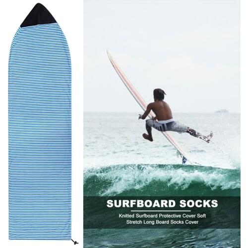 Shortboard Funboard Windsurfing Board Long Board Socks Cover Knitted Flannel Surfboard Protective Cover Surfing Parts