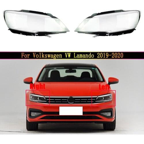 Car Front Glass Lens Lamp Shade Shell For Volkswagen VW Lamando 2019 2020 Transparent Auto Light Case Headlight Cover