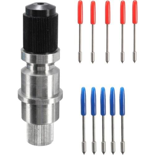 1Set CB09 CB09U Graphtec Blade Holder Base with 10pcs Graphtec Blade Vinyl Cutter Plotter Cutting Blades 45/ 60 Degree