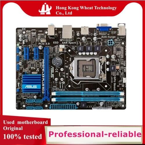 For ASUS P8H61-M LX3 PLUS R2.0 Motherboard Socket LGA 1155 DDR3 SATA2 For Intel H61 Original Desktop Used Mainboard