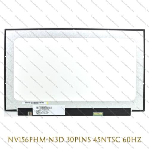 For BOE NV156FHM-N3D FHD 1920*1080 15.6" Dell G3 15 3590 IPS LED LCD Display Screen Replacement Matrix EDP 30 Pins DP/N 0T1WD3