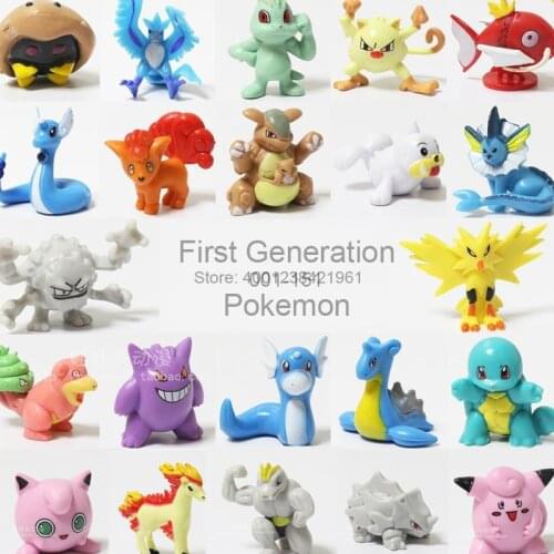 Pokemon Model Action Figure Ponyta Jigglypuff Dragonair Pocket Monster Vulpix Gengar Magikarp Figurine Collectibes Kids Toy