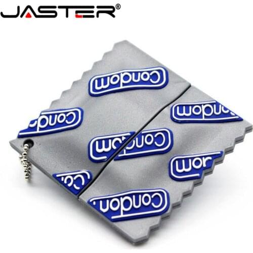 JASTER New Condom pen drive cartoon pendrive 4GB/8GB/16GB/32GB/64GB special usb disk memory stick usb flash drive free shipping