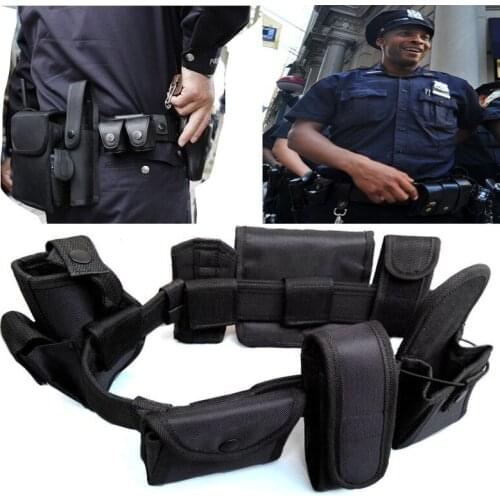 Multi-functional Tactical Gun Belt Holster Police Equipment System Utility Guard Belt Pouch Set Modular Bag
