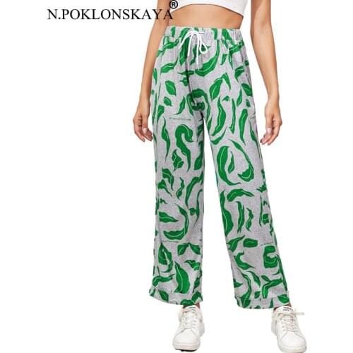 Женские брюки с высокой талией N.POKLONSKAYA China At AliExpress