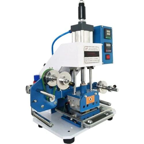 Small pneumatic hot stamping machine, stamping machine, motor, automatic gold collecting reel, branding machine, indentation