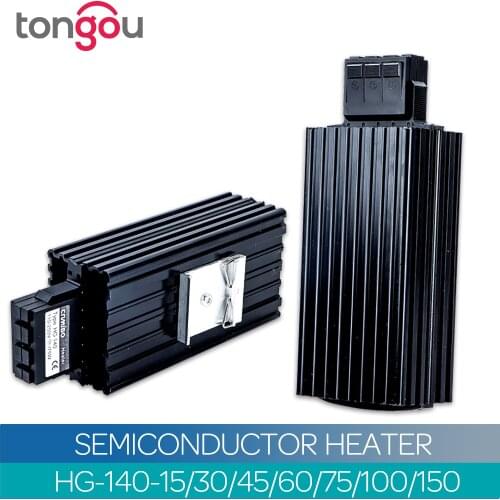 TONGOU HG140 Industrial Cabinet 35mm Din Rail Type Fan Heater HG 140 45W PTC Sermiconductor
