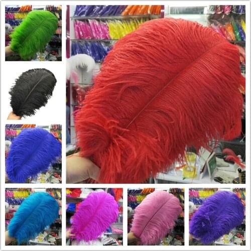 Sale 50pcs/lot Beautiful Ostrich Feather 40-45 Inch(16-18cm) Dancers Celebration Diy Christmas Wedding for Plumas