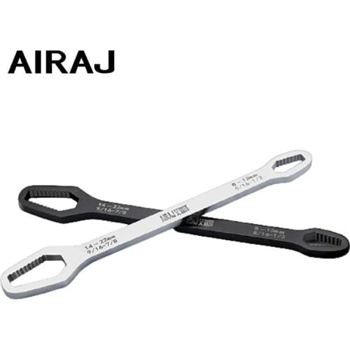 AIRAJ Self-Tightening Wrench 8-22mm Double End Multifunctional Universal Wrench Repair Tools for DIY Machine & Auto Maintenance
