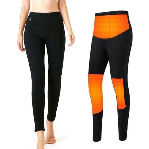 Heated Pants Washable USB Charging Electric Thermal Insulated Heating Pants Warm Bottom Men/Women Outdoor Winter Heated Trousers