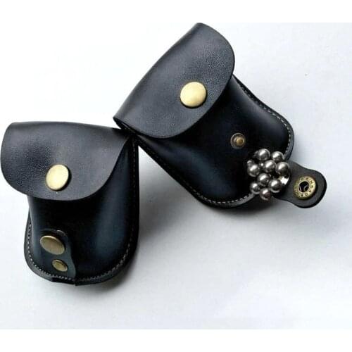 Portable Slingshot Pouch Steel Balls Bag Leather Waist Bag Outdoor Catapult Hunting Accessories 2019 New